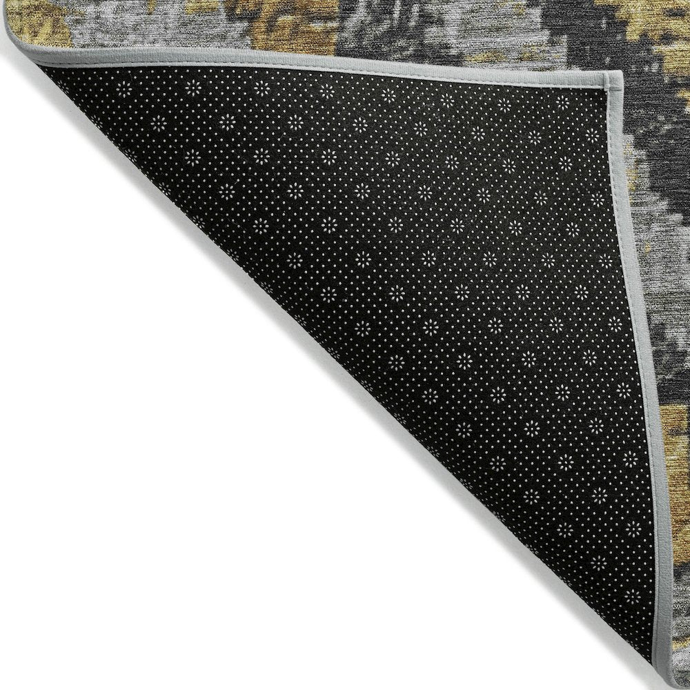 Machine Washable Indoor/Outdoor Chantille Gold 2'6" x 3'10" Rug