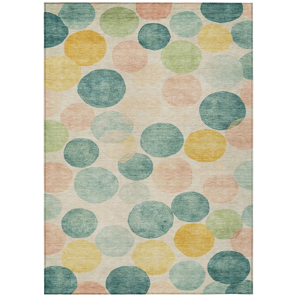 Machine Washable Indoor/Outdoor Chantille Teal 5' x 7'6" Rug