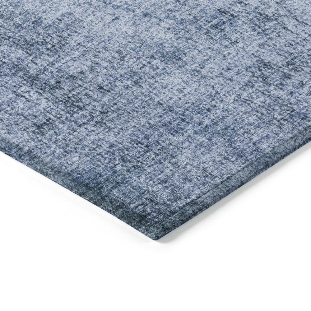 Machine Washable Indoor/Outdoor Chantille Blue 2'6" x 3'10" Rug