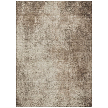 Machine Washable Indoor/Outdoor Chantille Taupe 5' x 7'6" Rug