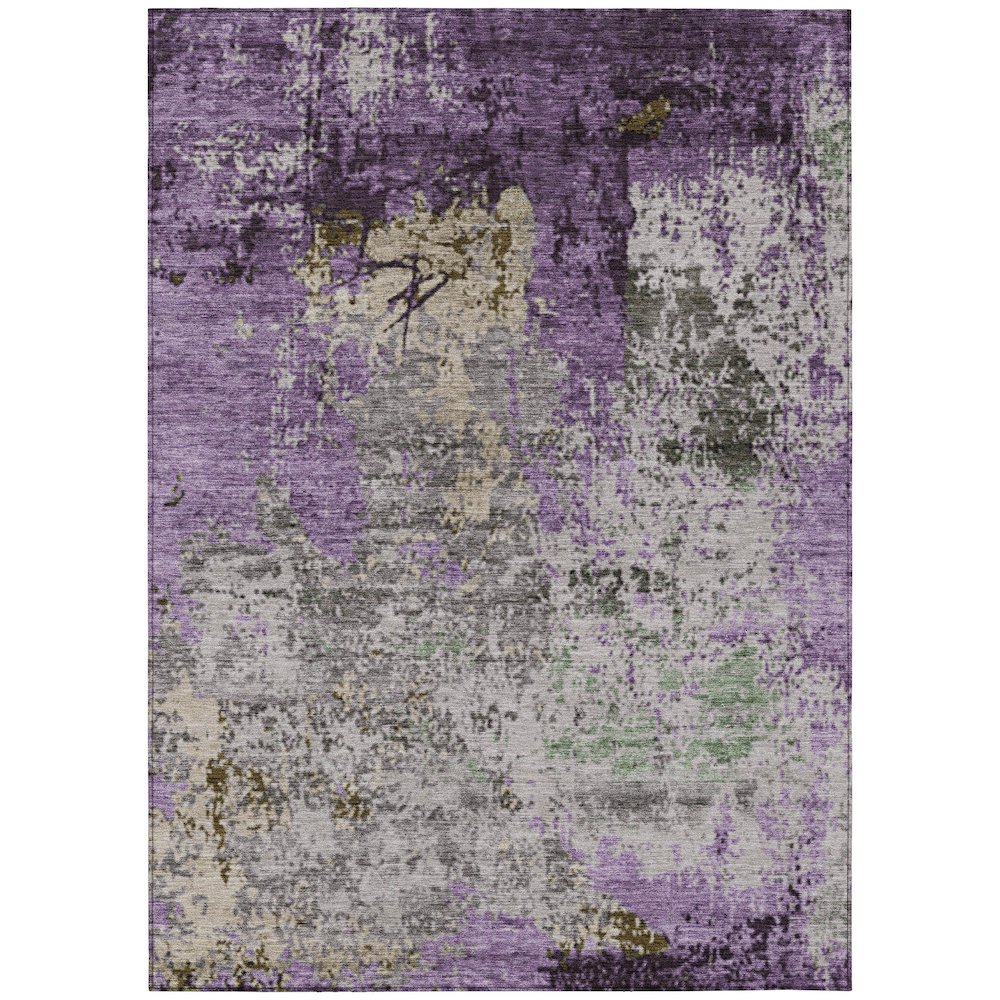 Machine Washable Indoor/Outdoor Chantille Lavender 5' x 7'6" Rug