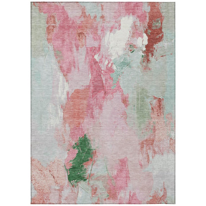 Machine Washable Indoor/Outdoor Chantille Blush 5' x 7'6" Rug