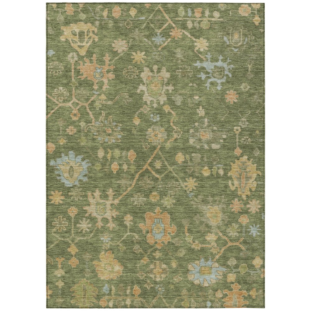 Machine Washable Indoor/Outdoor Chantille Fern 5' x 7'6" Rug