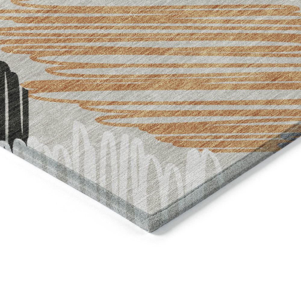 Machine Washable Indoor/Outdoor Chantille Copper 2'6" x 3'10" Rug