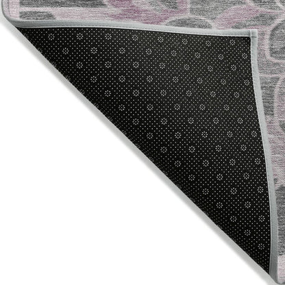 Machine Washable Indoor/Outdoor Chantille Pink 2'6" x 3'10" Rug