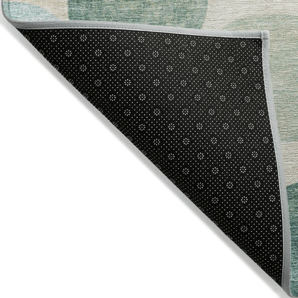 Machine Washable Indoor/Outdoor Chantille Teal 2'6" x 3'10" Rug