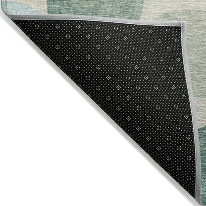 Machine Washable Indoor/Outdoor Chantille Teal 2'6" x 3'10" Rug