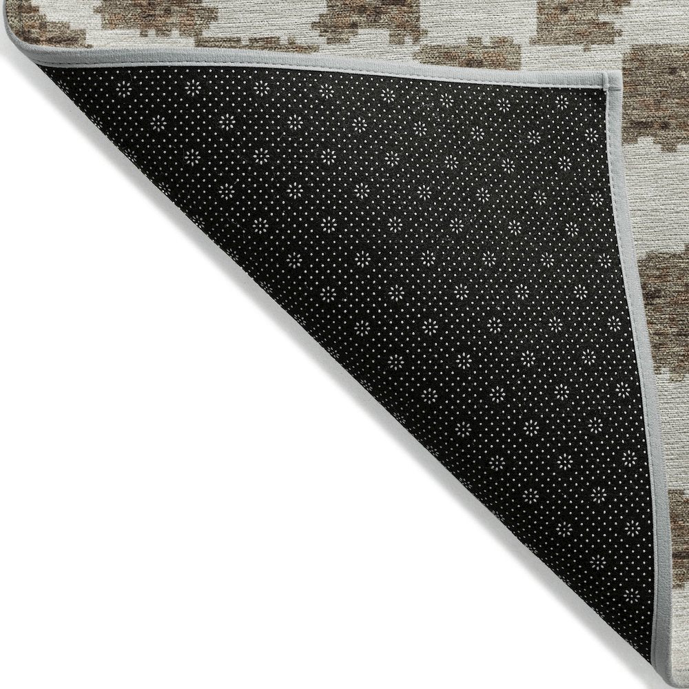 Machine Washable Indoor/Outdoor Chantille Brown 2'6" x 3'10" Rug