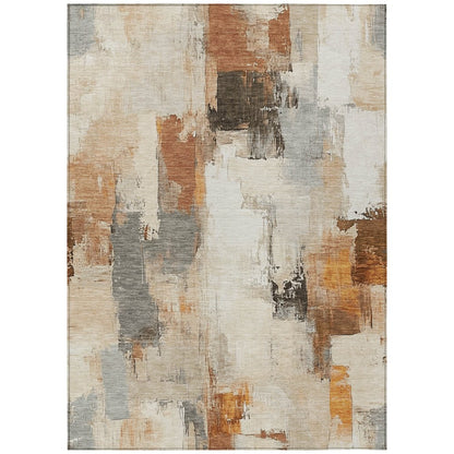 Machine Washable Indoor/Outdoor Chantille Ivory 5' x 7'6" Rug