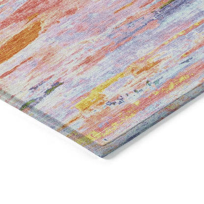 Machine Washable Indoor/Outdoor Chantille Coral 2'6" x 3'10" Rug