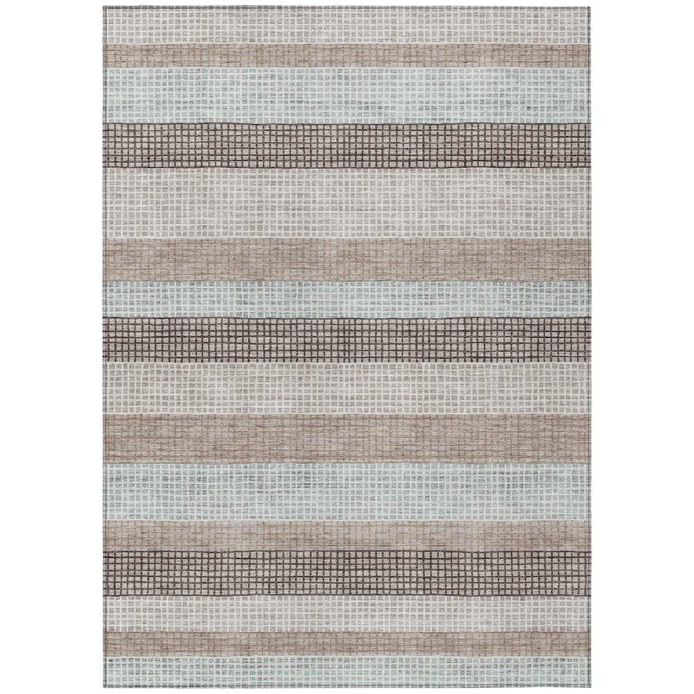 Machine Washable Indoor/Outdoor Chantille Taupe 5' x 7'6" Rug