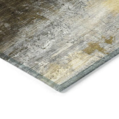 Machine Washable Indoor/Outdoor Chantille ACN2016 Chocolate 2'6" x 3'10" Rug