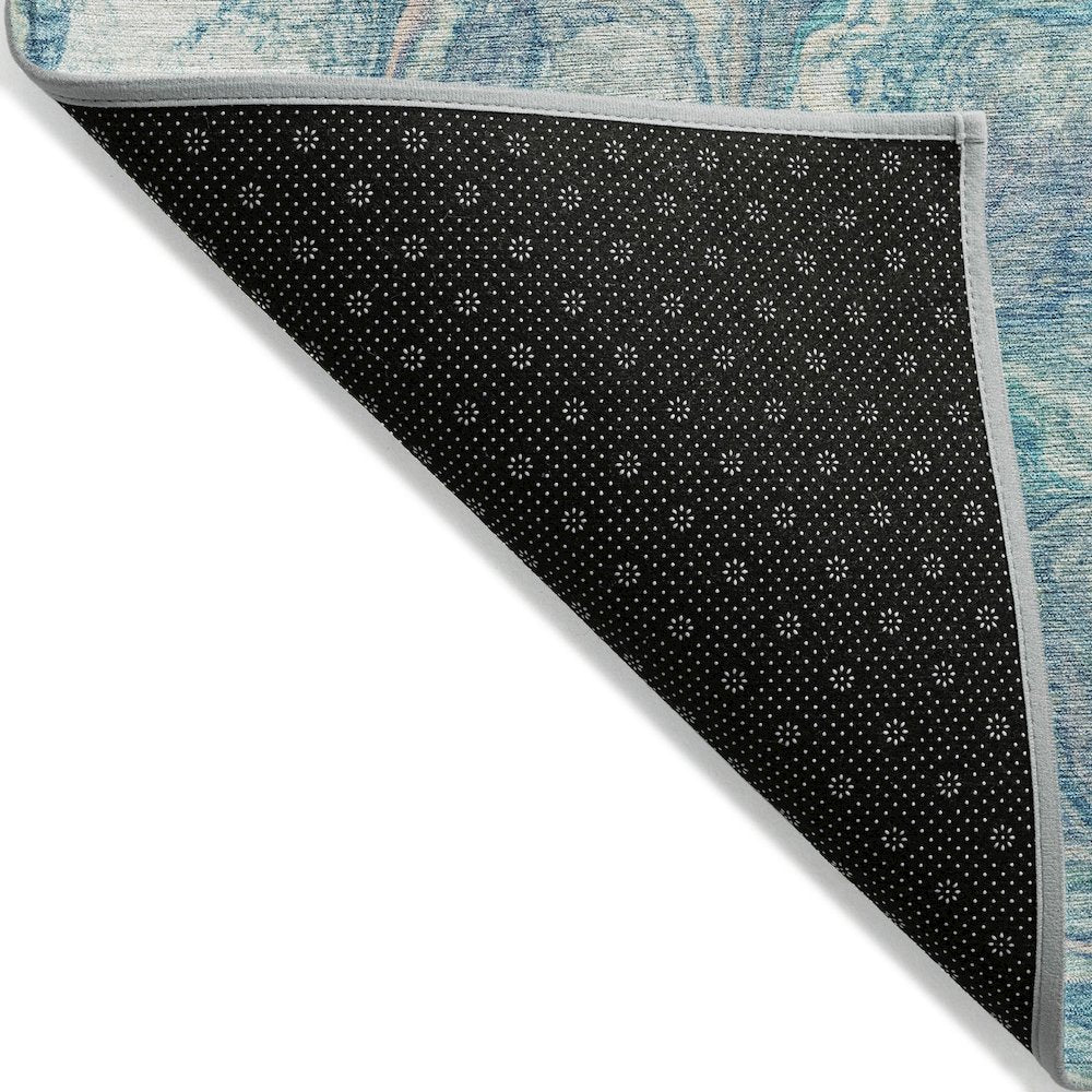 Machine Washable Indoor/Outdoor Chantille ACN2017 Teal 2'6" x 3'10" Rug