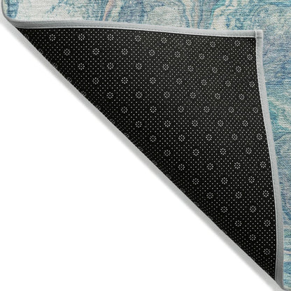 Machine Washable Indoor/Outdoor Chantille ACN2017 Teal 2'6" x 3'10" Rug