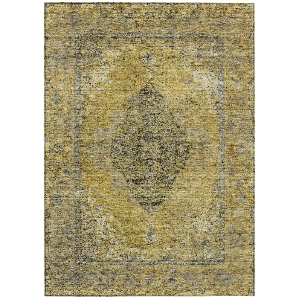Machine Washable Indoor/Outdoor Chantille ACN2021 Wheat 5' x 7'6" Rug