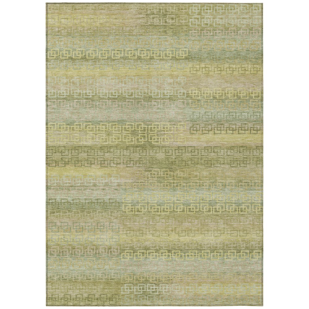 Machine Washable Indoor/Outdoor Chantille ACN2029 Sage 5' x 7'6" Rug