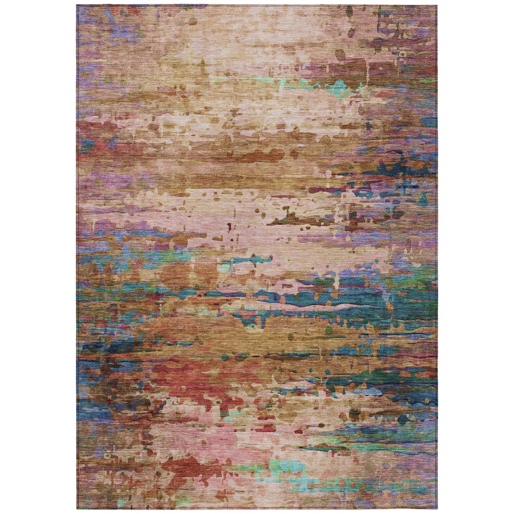Machine Washable Indoor/Outdoor Chantille ACN2035 Sage 5' x 7'6" Rug