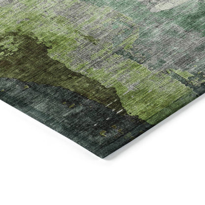 Machine Washable Indoor/Outdoor Chantille ACN2041 Green 2'6" x 3'10" Rug