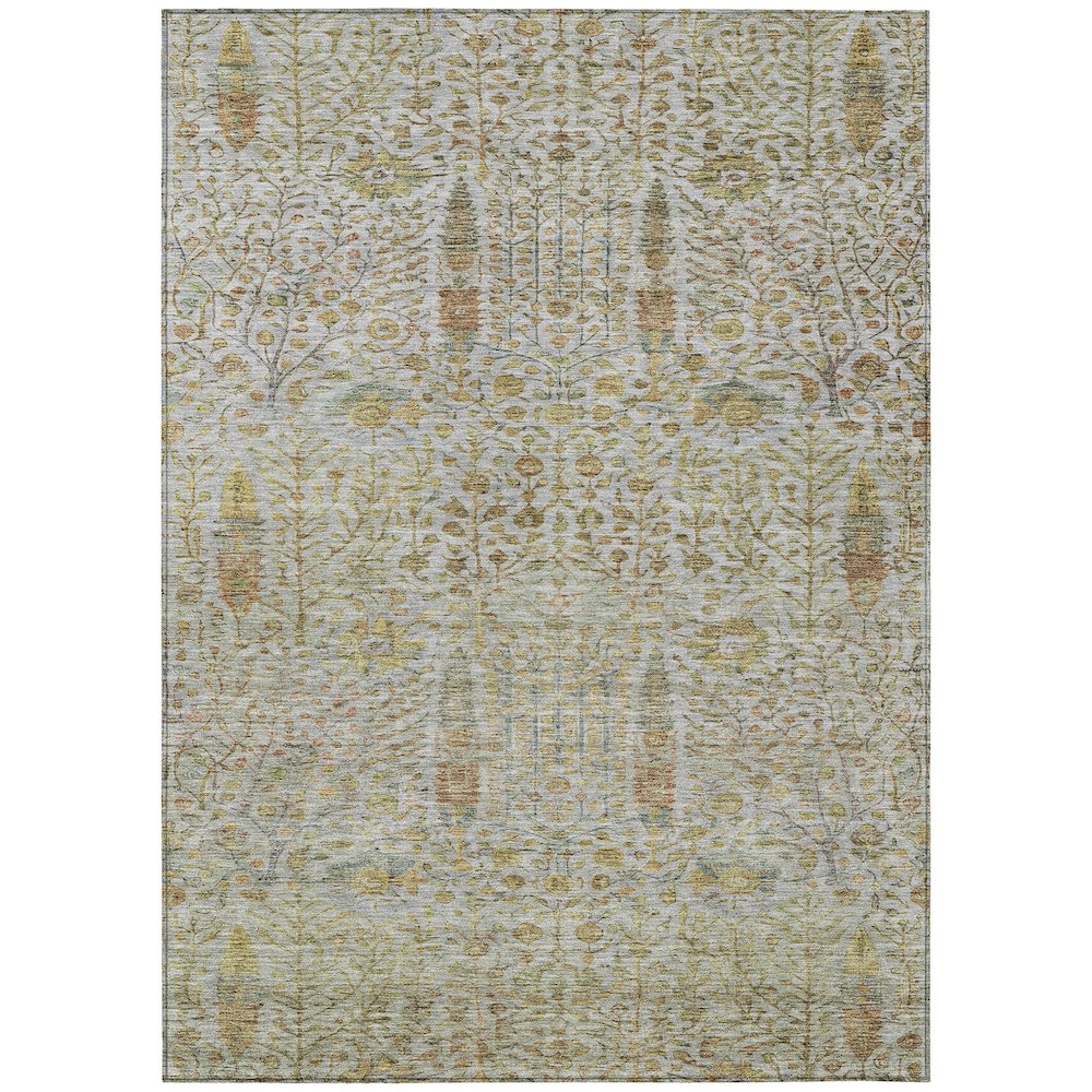 Machine Washable Indoor/Outdoor Chantille ACN2053 Linen 5' x 7'6" Rug