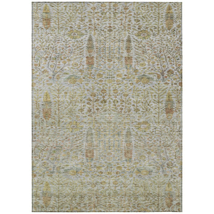 Machine Washable Indoor/Outdoor Chantille ACN2053 Linen 5' x 7'6" Rug