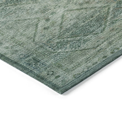 Machine Washable Indoor/Outdoor Chantille ACN2060 Teal 2'6" x 3'10" Rug