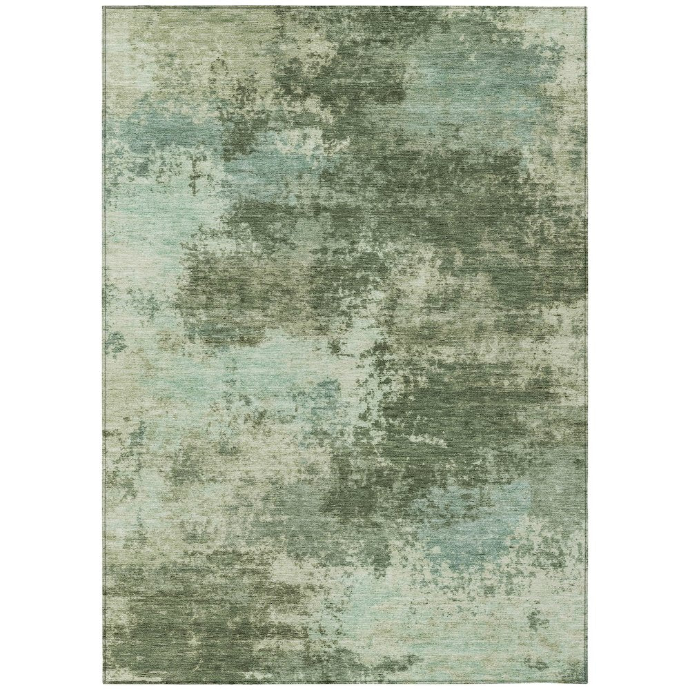 Machine Washable Indoor/Outdoor Chantille ACN2065 Aloe 5' x 7'6" Rug