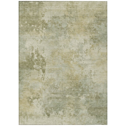 Machine Washable Indoor/Outdoor Chantille ACN2073 Sage 5' x 7'6" Rug