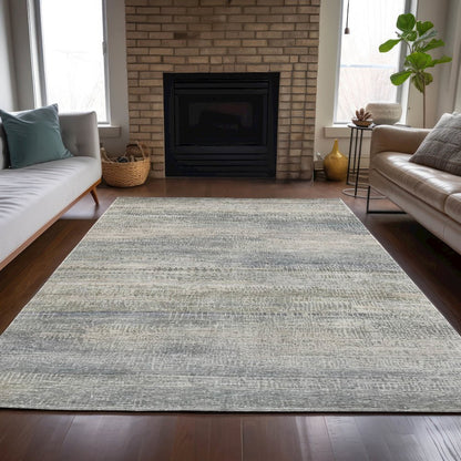 Machine Washable Indoor/Outdoor Chantille ACN2089 Linen 5' x 7'6" Rug