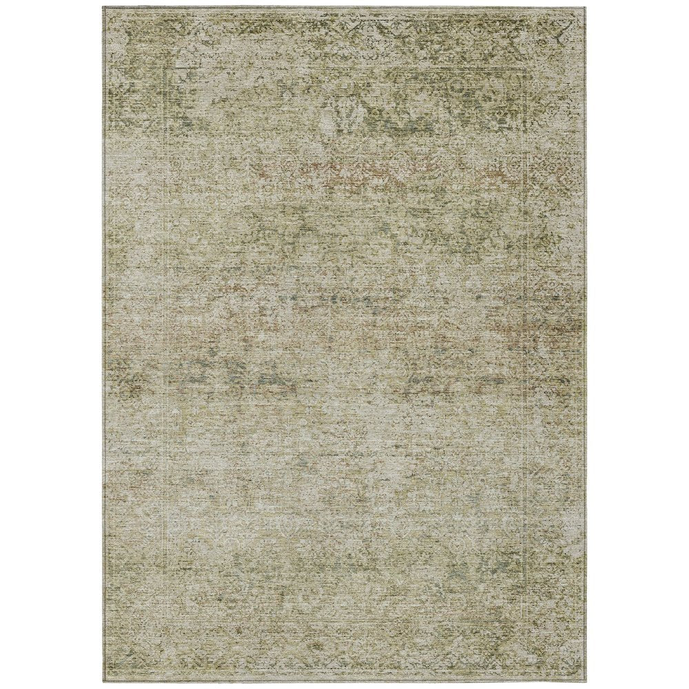 Machine Washable Indoor/Outdoor Chantille ACN2103 Sage 5' x 7'6" Rug