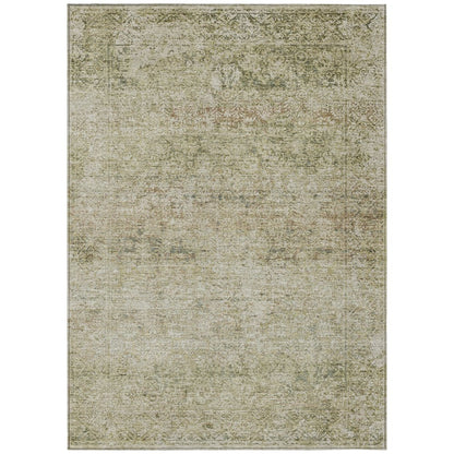 Machine Washable Indoor/Outdoor Chantille ACN2103 Sage 5' x 7'6" Rug