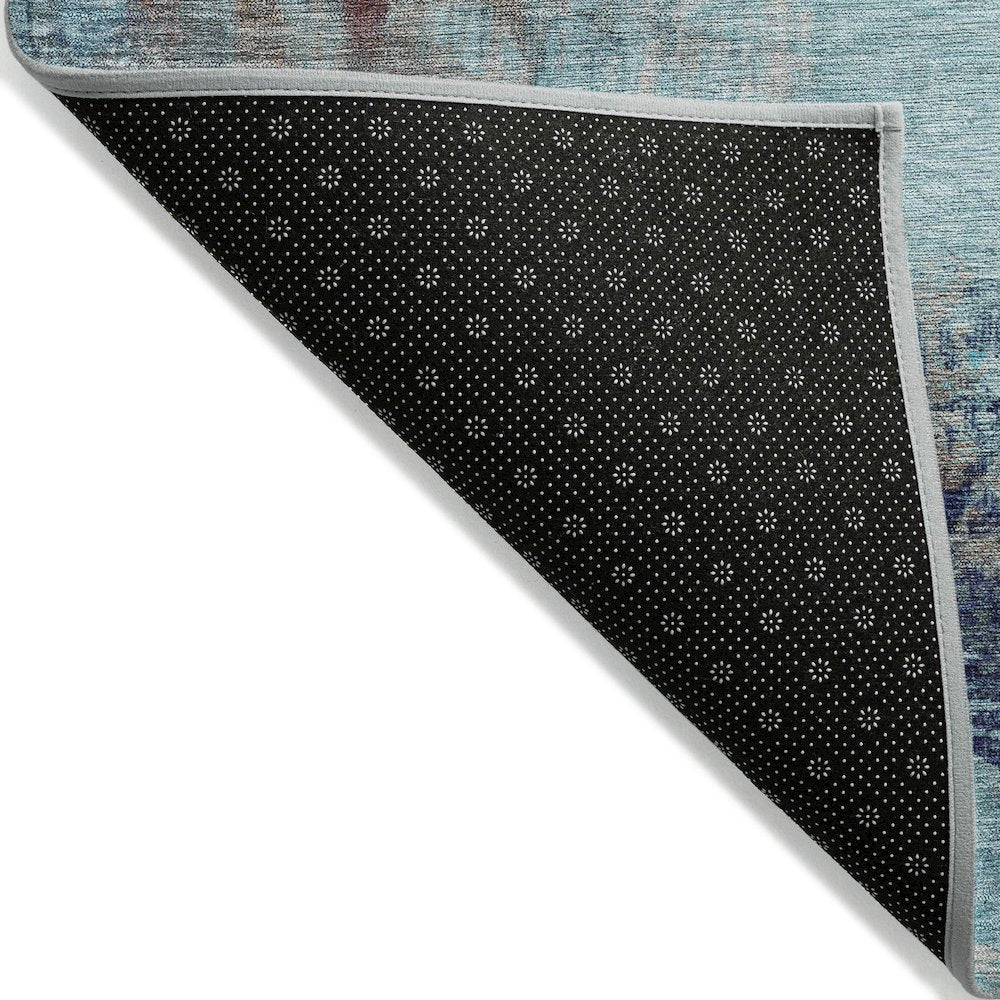 Machine Washable Indoor/Outdoor Chantille ACN2117 Teal 2'6" x 3'10" Rug