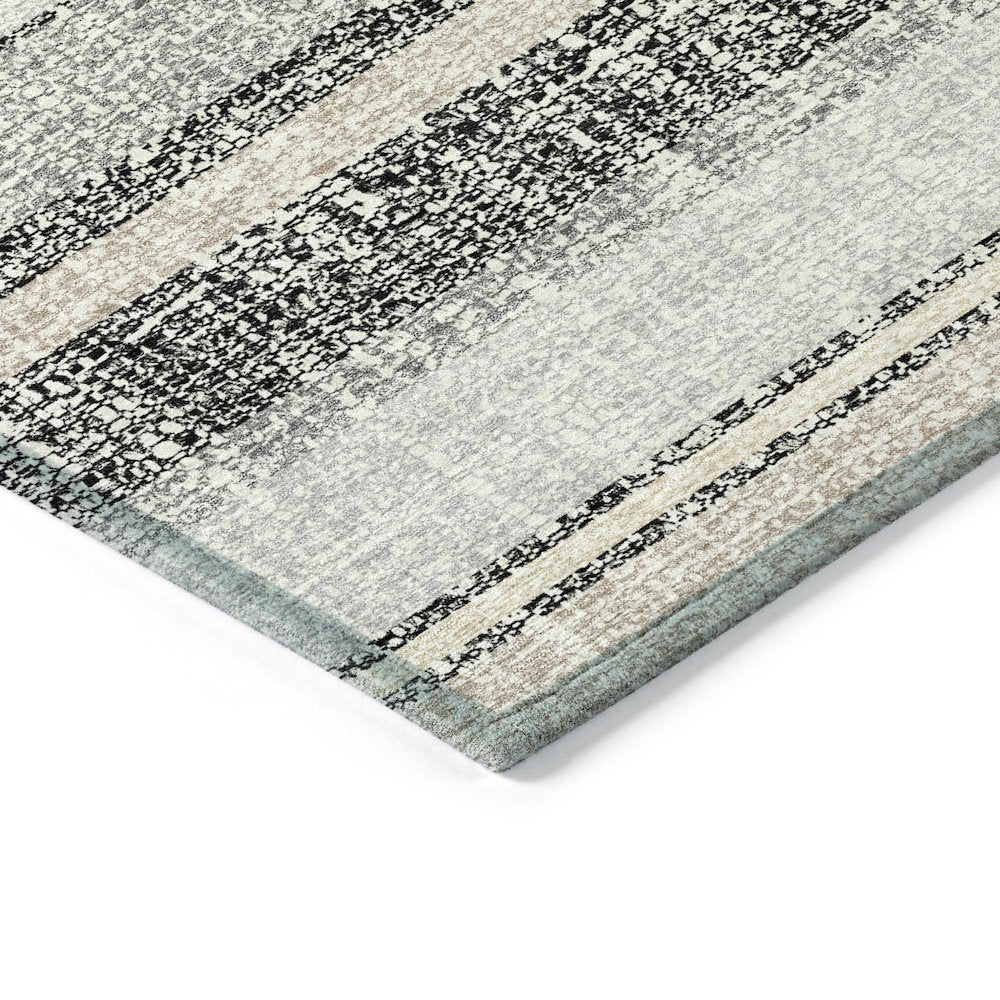 Machine Washable Indoor/Outdoor Chantille ACN2122 Black 2'6" x 3'10" Rug