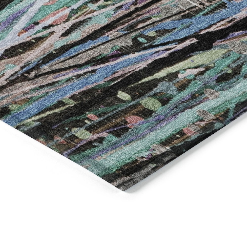 Machine Washable Indoor/Outdoor Chantille ACN2125 Blue 2'6" x 3'10" Rug