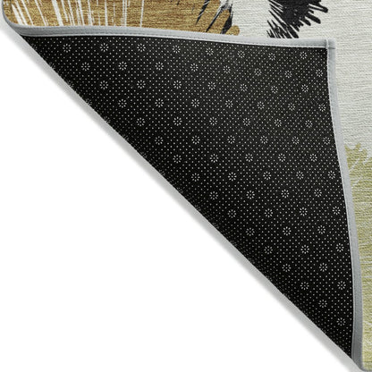 Machine Washable Indoor/Outdoor Chantille ACN2132 Copper 2'6" x 3'10" Rug