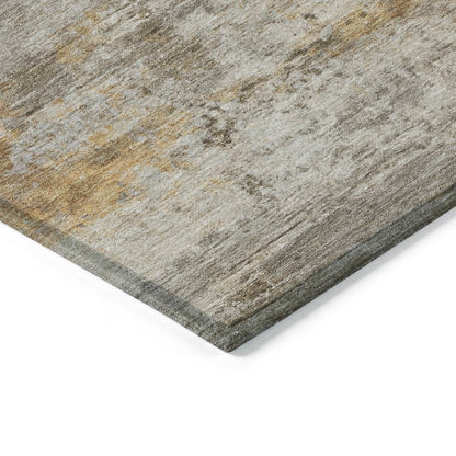 Machine Washable Indoor/Outdoor Chantille ACN2146 Brown 2'6" x 3'10" Rug