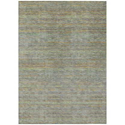 Machine Washable Indoor/Outdoor Chantille ACN2148 Gray 5' x 7'6" Rug
