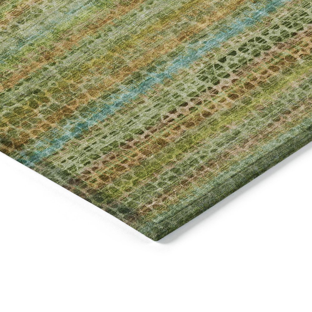Machine Washable Indoor/Outdoor Chantille ACN2155 Green 2'6" x 3'10" Rug