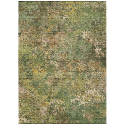 Machine Washable Indoor/Outdoor Chantille ACN2166 Aloe 5' x 7'6" Rug