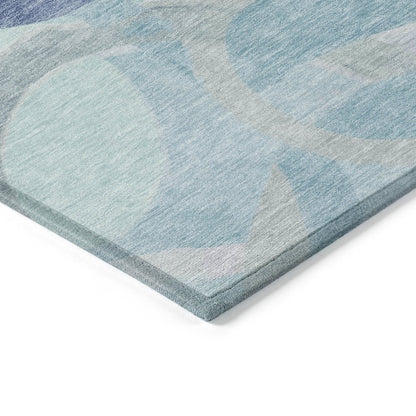 Machine Washable Indoor/Outdoor Chantille ACN2168 Blue 2'6" x 3'10" Rug