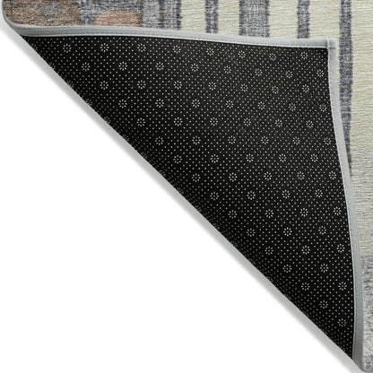 Machine Washable Indoor/Outdoor Chantille ACN2189 Brown 2'6" x 3'10" Rug
