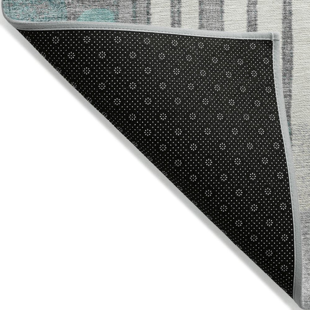 Machine Washable Indoor/Outdoor Chantille ACN2189 Teal 2'6" x 3'10" Rug