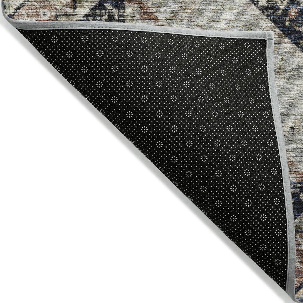 Machine Washable Indoor/Outdoor Chantille ACN2195 Black 2'6" x 3'10" Rug