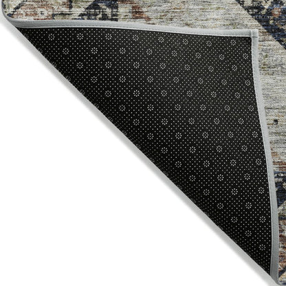 Machine Washable Indoor/Outdoor Chantille ACN2195 Black 2'6" x 3'10" Rug