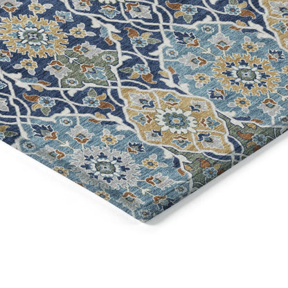 Machine Washable Indoor/Outdoor Chantille ACN2199 Navy 2'6" x 3'10" Rug