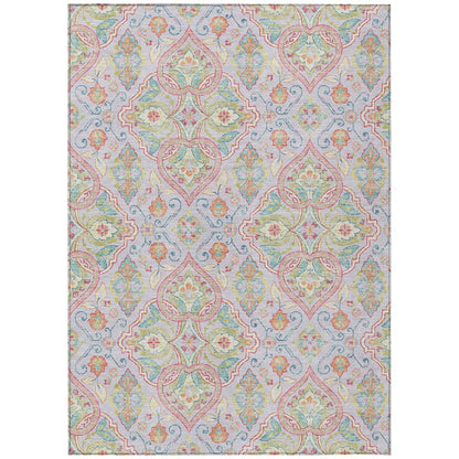 Machine Washable Indoor/Outdoor Chantille ACN2207 Lavender 5' x 7'6" Rug