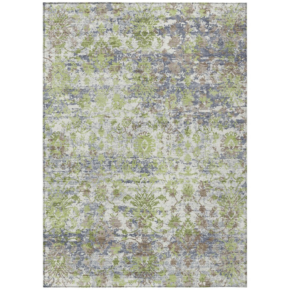 Machine Washable Indoor/Outdoor Chantille ACN2211 Aloe 5' x 7'6" Rug