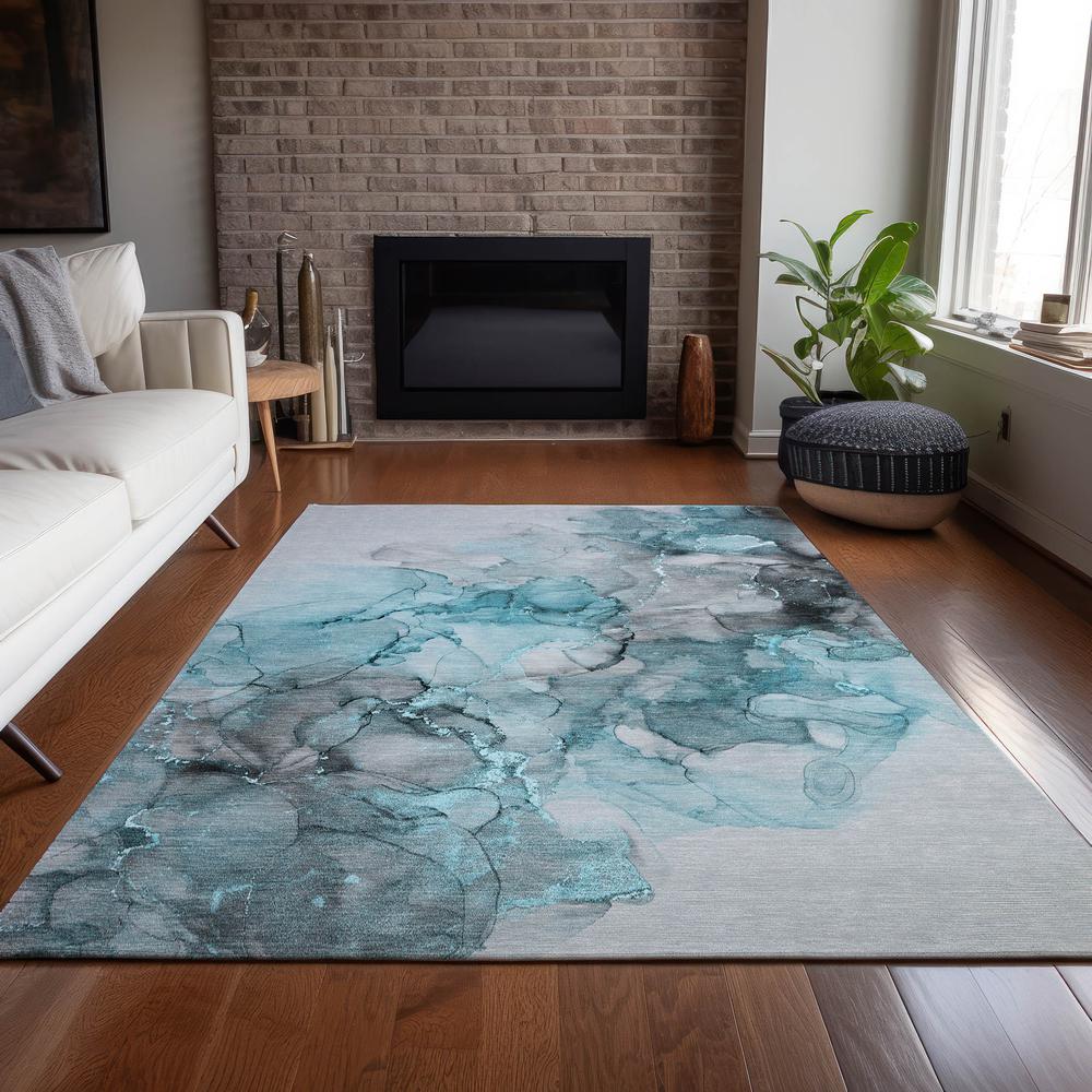Chantille ACN520 Teal 5' x 7'6" Rug