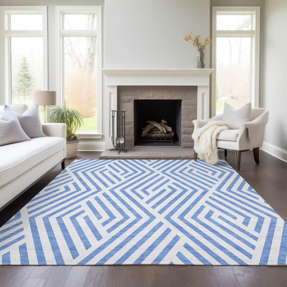 Chantille ACN550 Blue 5' x 7'6" Rug