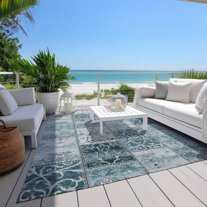 Chantille ACN566 Teal 5' x 7'6" Rug