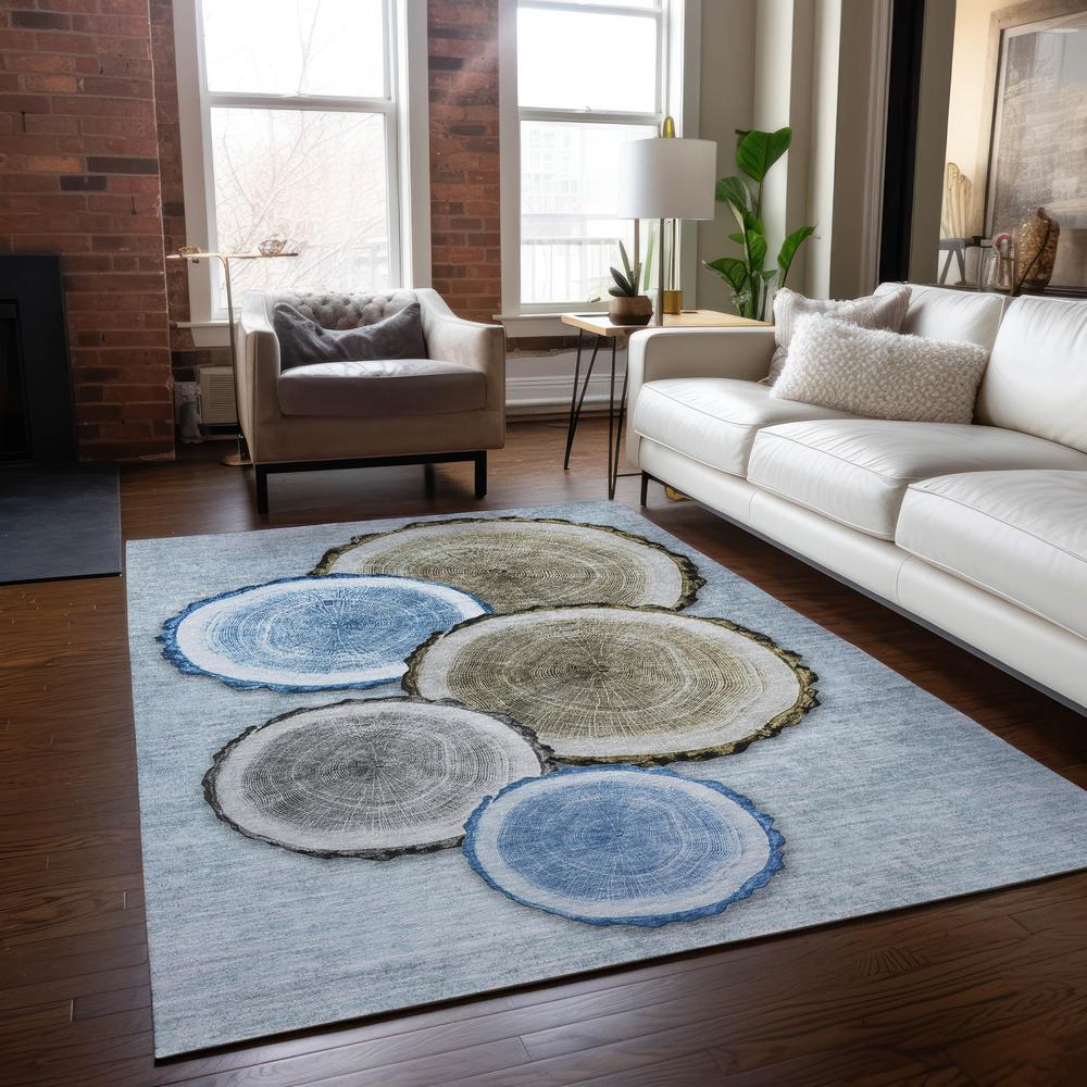 Chantille ACN575 Blue 5' x 7'6" Rug